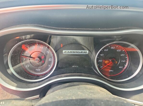 2C3CDXCT0GH340632 2016 DODGE CHARGER Red Widok zestawu wskaźników