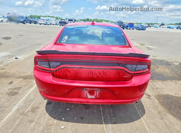 2C3CDXCT0GH340632 2016 DODGE CHARGER Red Widok z tyłu