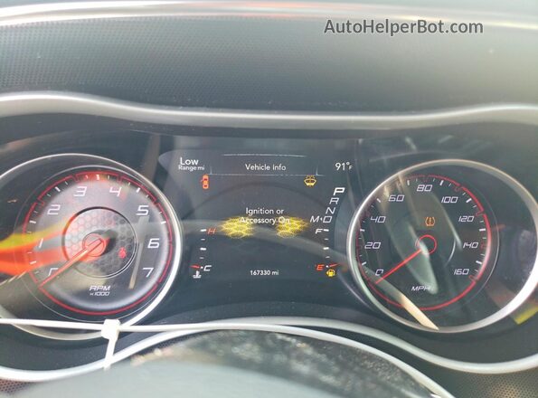 2C3CDXCT0JH142463 2018 DODGE CHARGER Silver Widok zestawu wskaźników