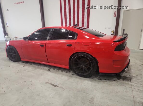 2C3CDXCT0JH155939 2018 DODGE CHARGER Red Tył lewy