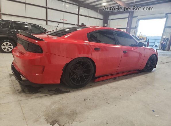 2C3CDXCT0JH155939 2018 DODGE CHARGER Red Tył prawy