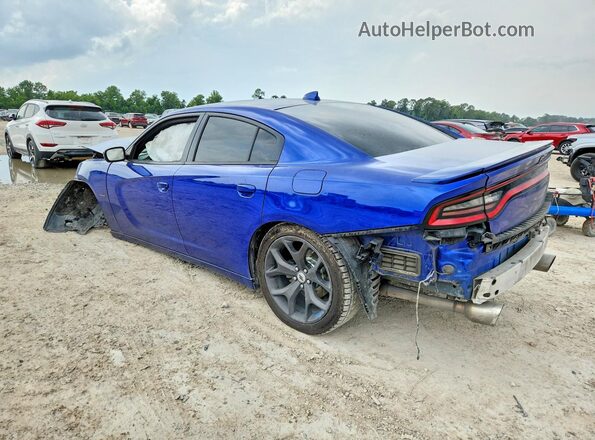 2C3CDXCT0JH163362 2018 DODGE CHARGER Blue Задня ліва чверть