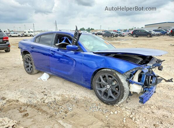 2C3CDXCT0JH163362 2018 DODGE CHARGER Blue Передня права чверть