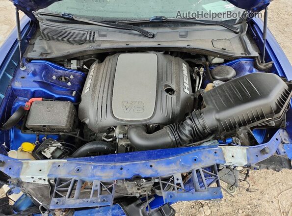 2C3CDXCT0JH163362 2018 DODGE CHARGER Blue Вид задньої частини салону