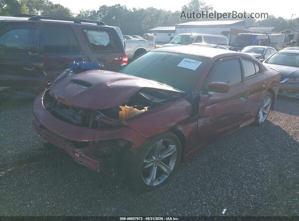2C3CDXCT0JH201009 2018 DODGE CHARGER Темно-бордовый Вид спереди