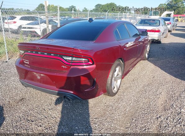2C3CDXCT0JH201009 2018 DODGE CHARGER Темно-бордовый Задняя правая четверть