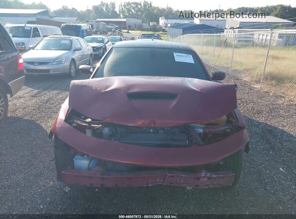 2C3CDXCT0JH201009 2018 DODGE CHARGER Темно-бордовый Вид щитка приборов