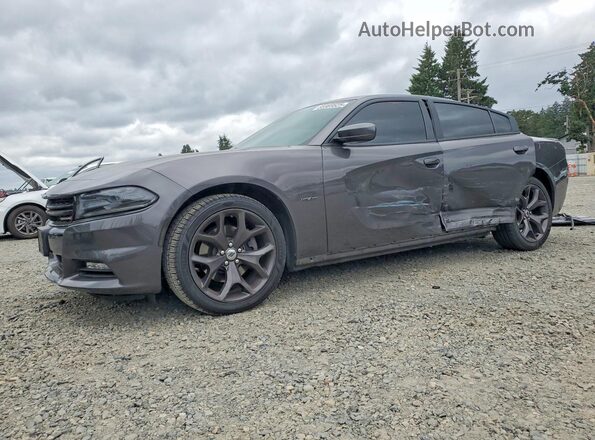 2C3CDXCT0JH228646 2018 DODGE CHARGER Black Հետևի ձախ