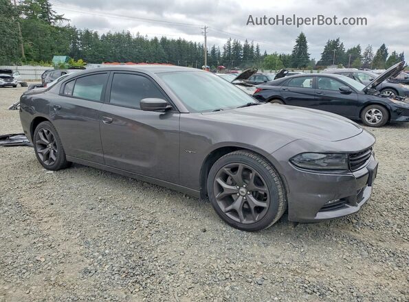 2C3CDXCT0JH228646 2018 DODGE CHARGER Black Սալոնի հետևի տեսք
