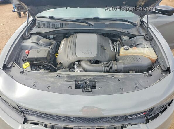 2C3CDXCT0KH634752 2019 DODGE CHARGER Gray Вид задньої частини салону