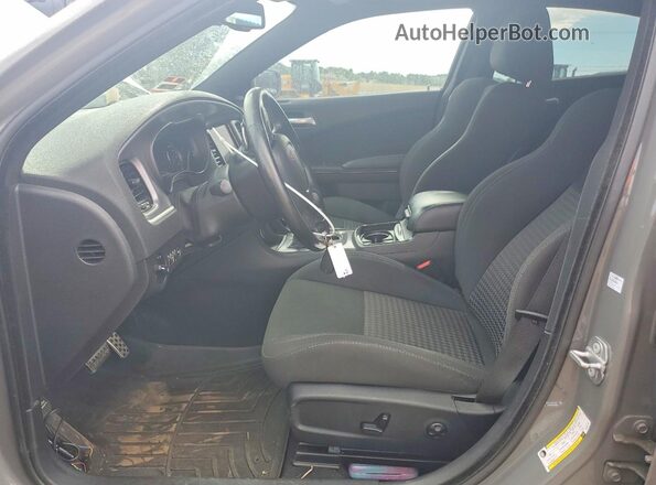 2C3CDXCT0KH634752 2019 DODGE CHARGER Gray Вид салону спереду