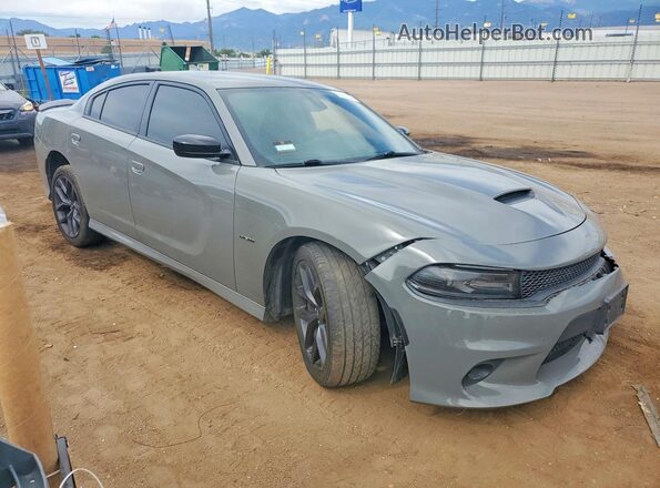 2C3CDXCT0KH634752 2019 DODGE CHARGER Gray Передня права чверть