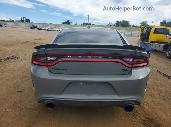 2C3CDXCT0KH634752 2019 DODGE CHARGER Gray Вид ззаду