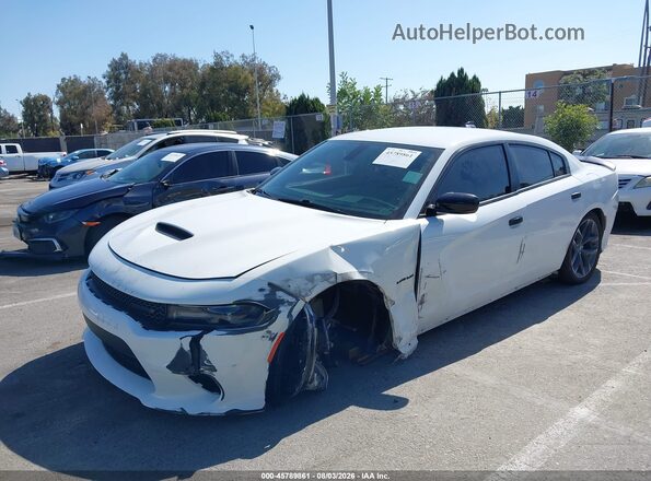 2C3CDXCT0MH628582 2021 DODGE CHARGER White Przód lewy