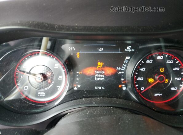 2C3CDXCT0NH138242 2022 DODGE CHARGER Серый Вид щитка приборов