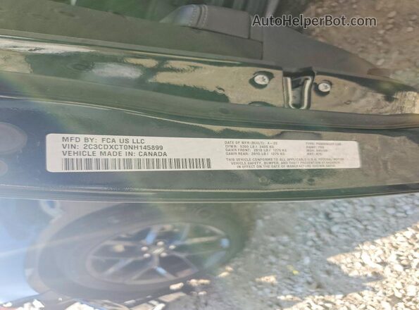 2C3CDXCT0NH145899 2022 DODGE CHARGER Black Widok komory silnika