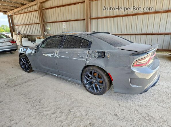 2C3CDXCT0PH616386 2023 DODGE CHARGER Gray Trasero izquierdo