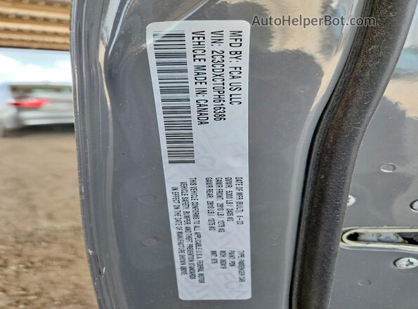2C3CDXCT0PH616386 2023 DODGE CHARGER Gray Vista del compartimento del motor