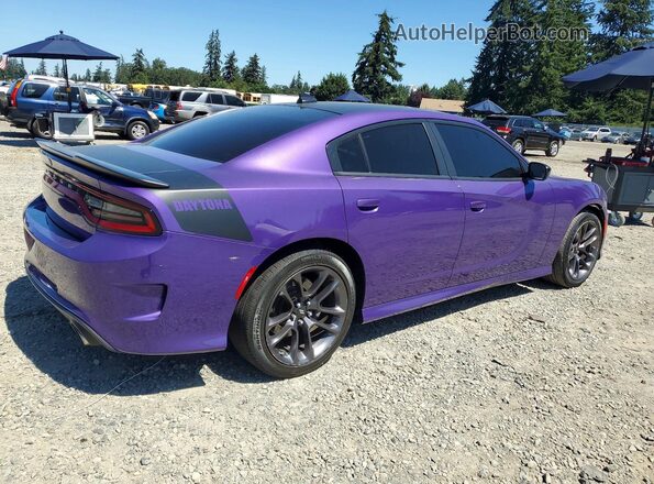 2C3CDXCT0PH639988 2023 DODGE CHARGER Фиолетовый Задняя правая четверть