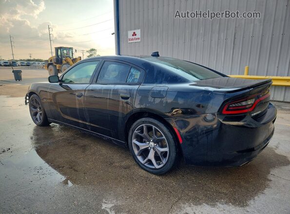 2C3CDXCT1HH667445 2017 DODGE CHARGER Black Trasero izquierdo