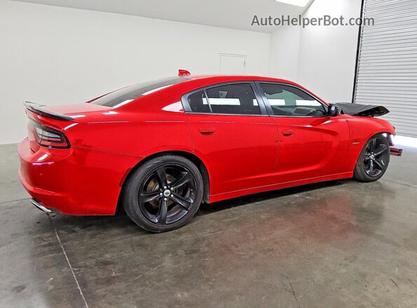 2C3CDXCT1JH155772 2018 DODGE CHARGER Red Tył prawy