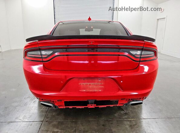 2C3CDXCT1JH155772 2018 DODGE CHARGER Red Widok z tyłu