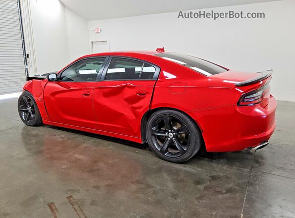2C3CDXCT1JH155772 2018 DODGE CHARGER Red Tył lewy