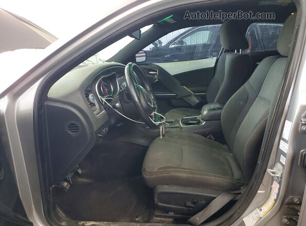 2C3CDXCT1JH194748 2018 DODGE CHARGER Silver წინა სალონის ხედი