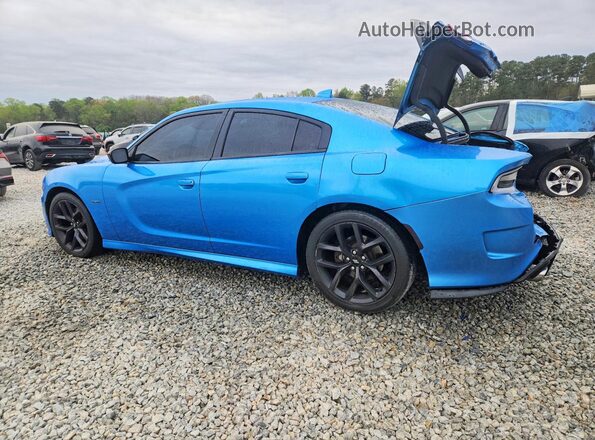 2C3CDXCT1KH510988 2019 DODGE CHARGER Blue Tył lewy
