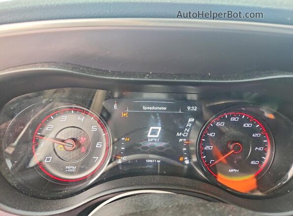 2C3CDXCT1KH510988 2019 DODGE CHARGER Blue Widok zestawu wskaźników