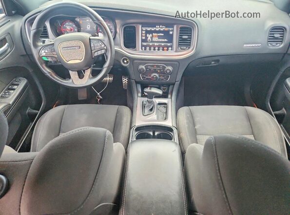 2C3CDXCT1KH510988 2019 DODGE CHARGER Blue Widok deski rozdzielczej
