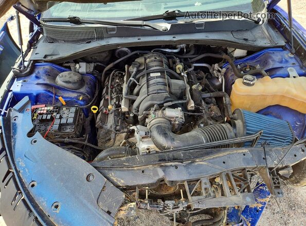 2C3CDXCT1KH540895 2019 DODGE CHARGER Blue Widok wnętrza z tyłu