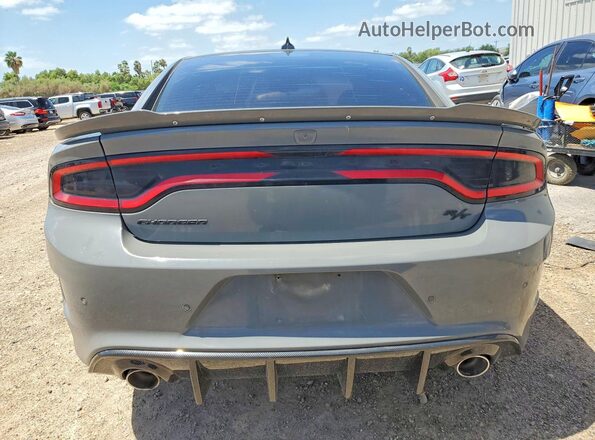 2C3CDXCT1KH575646 2019 DODGE CHARGER Gray Vista trasera