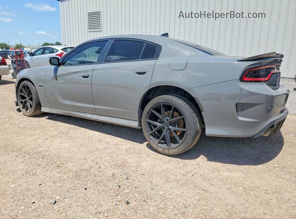 2C3CDXCT1KH575646 2019 DODGE CHARGER Gray Trasero izquierdo