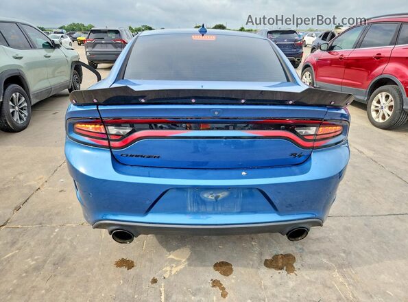 2C3CDXCT1LH150123 2020 DODGE CHARGER Blue Vista trasera