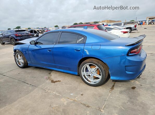 2C3CDXCT1LH150123 2020 DODGE CHARGER Blue Trasero izquierdo