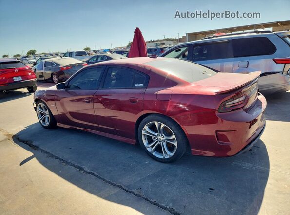 2C3CDXCT1MH556520 2021 DODGE CHARGER Burgundy Задня ліва чверть