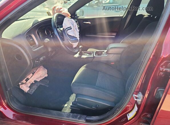 2C3CDXCT1MH556520 2021 DODGE CHARGER Burgundy Вид салону спереду