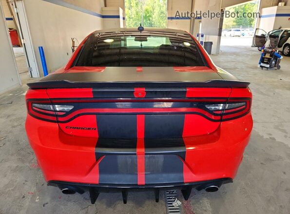 2C3CDXCT1MH594717 2021 DODGE CHARGER Red უკანა ხედი