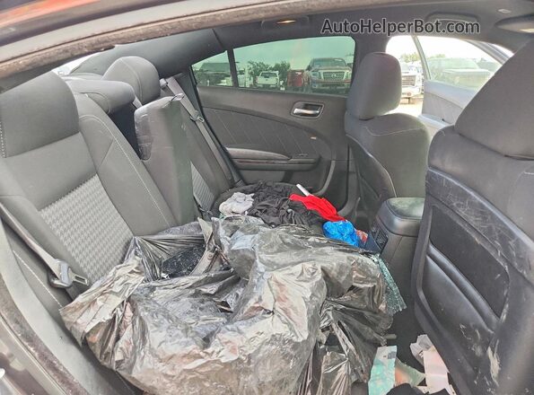 2C3CDXCT1NH145412 2022 DODGE CHARGER Gray Vista de los asientos traseros