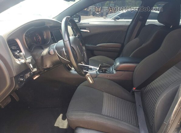 2C3CDXCT1NH225227 2022 DODGE CHARGER Black Widok wnętrza z przodu
