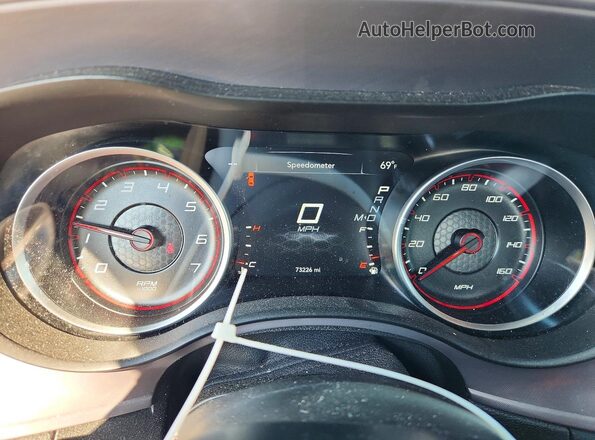 2C3CDXCT1PH583012 2023 DODGE CHARGER Серый Вид щитка приборов
