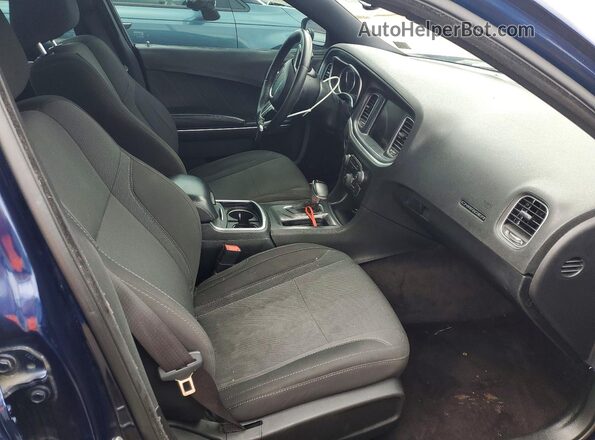 2C3CDXCT2GH241567 2016 DODGE CHARGER Синий Вид салона спереди