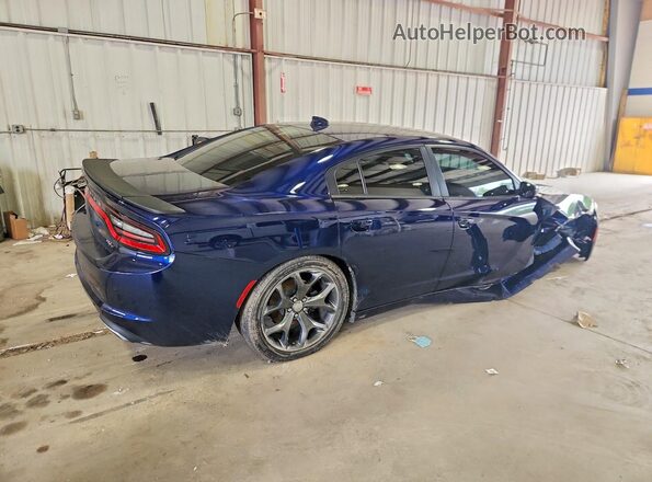 2C3CDXCT2GH241567 2016 DODGE CHARGER Синий Задняя правая четверть