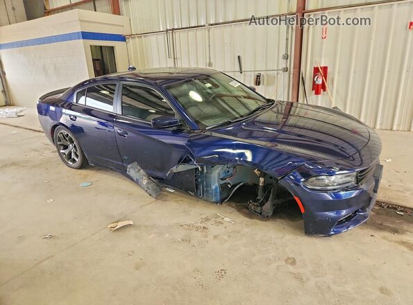 2C3CDXCT2GH241567 2016 DODGE CHARGER Синий Передняя правая четверть