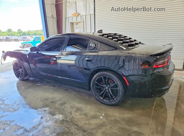 2C3CDXCT2HH511169 2017 DODGE CHARGER Black Tył lewy