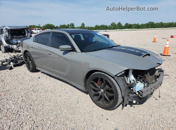 2C3CDXCT2HH565975 2017 DODGE CHARGER Gray Delantero derecho