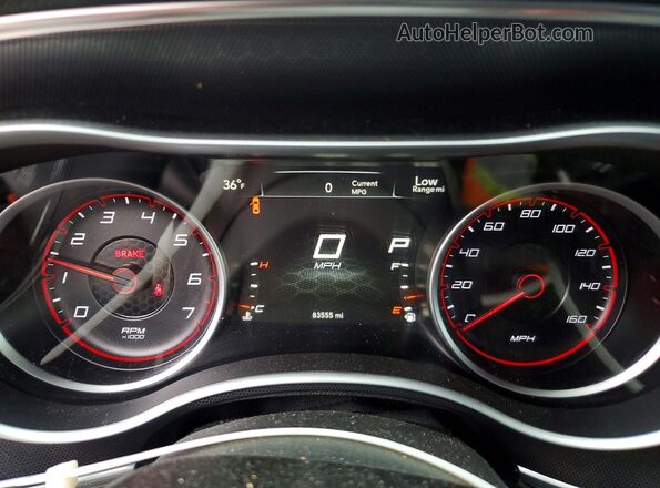 2C3CDXCT2HH598703 2017 DODGE CHARGER Серый Вид щитка приборов