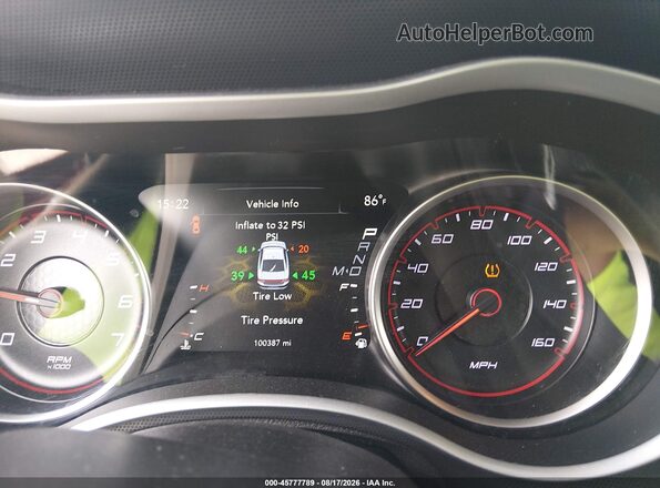 2C3CDXCT2JH134655 2018 DODGE CHARGER Темно-бордовый Вид задних сидений