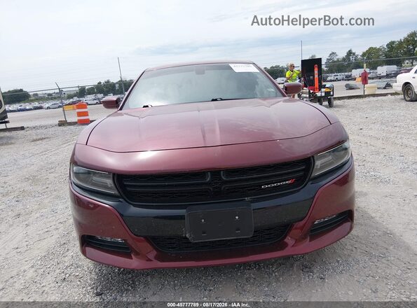 2C3CDXCT2JH134655 2018 DODGE CHARGER Темно-бордовый Вид щитка приборов